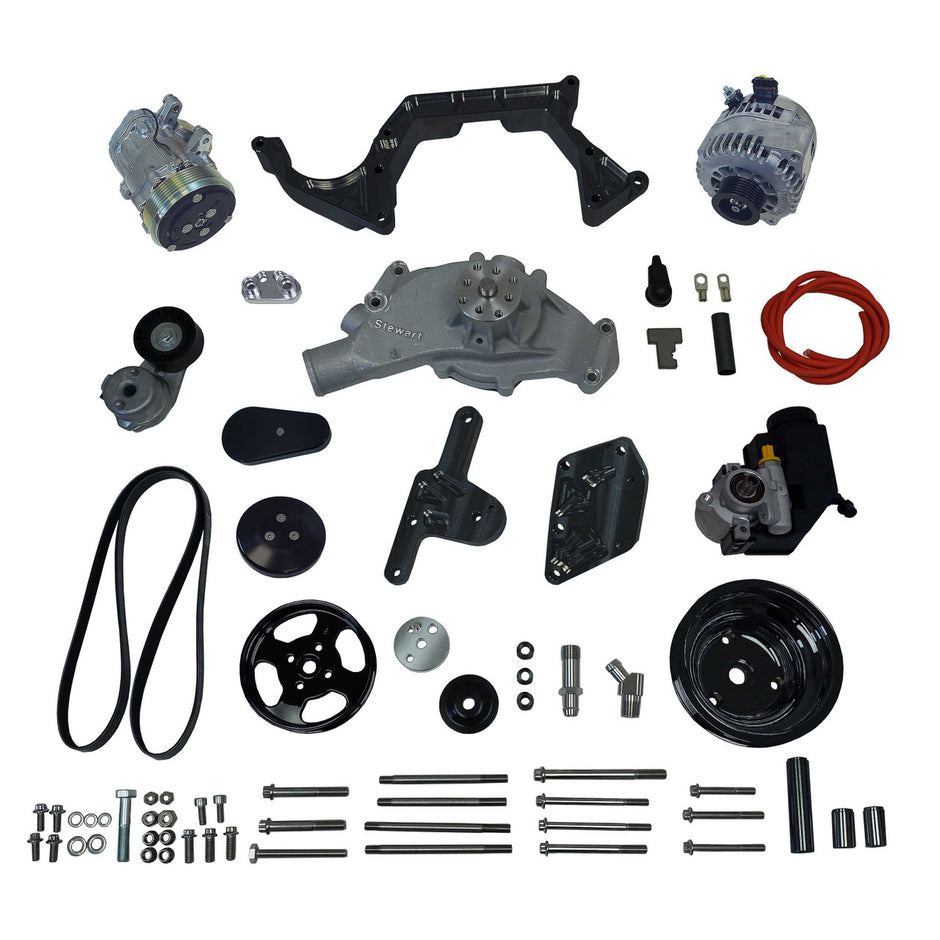 Front Runner® Drive System, Big Block Chevrolet, Black, without Power Steering