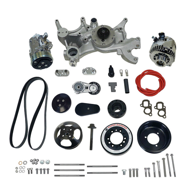 Front Runner® Drive System, GM LT1, Dry-Sump, Black/Chrome, without Power Steering