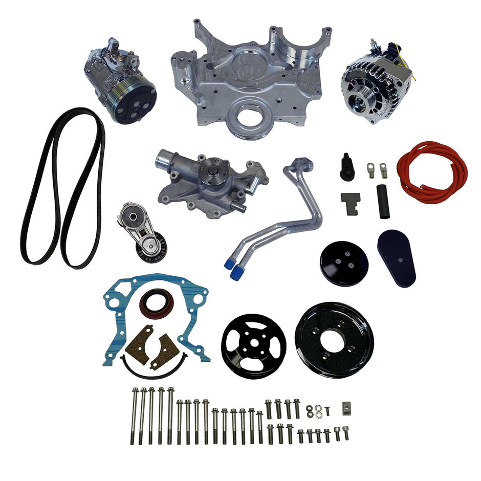 Front Runner® Drive System, Small Block Ford, Black/Chrome, without Power Steering