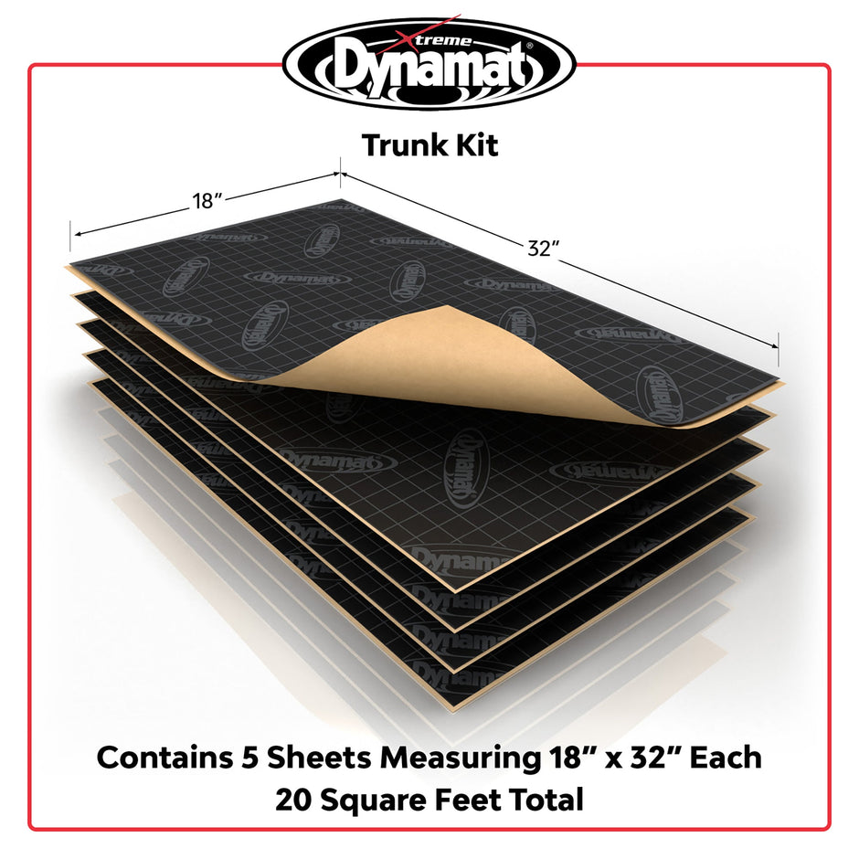 Dynamat Xtreme Sound Deadening Car Insulation Trunk Kit