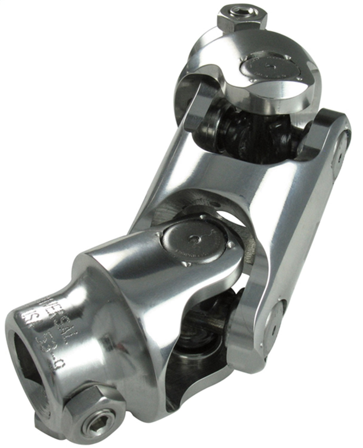 Borgeson - Steering U-Joint - P/N: 143449 - Polished stainless steel double steering universal joint. Fits 3/4 in.-36 Spline X 3/4 in. Double-D.