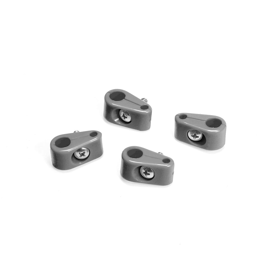 T-CLAMP DOUBLE PLACE, 3/8"-3/16", 4 PIECES, GRAY