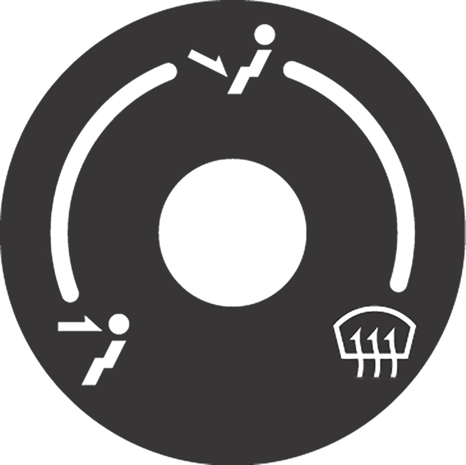Mode Decal for Gen IV®/Gen 5® Systems with Rotary Controls