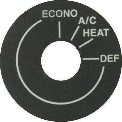 Mode Decal for Rotary Controls