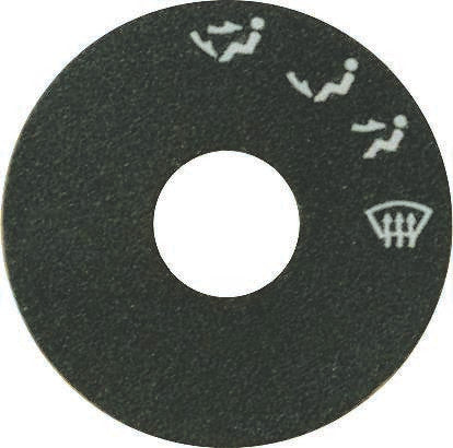 Air Flow Selector Decal for Rotary Controls