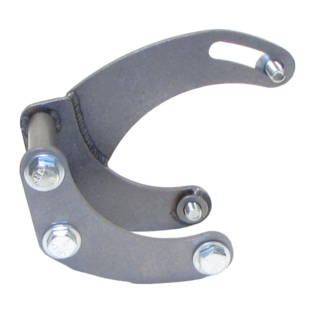 Borgeson - Pump Bracket - P/N: 802407 - Power steering pump bracket. Natural steel. Fits BBC with long water pump.