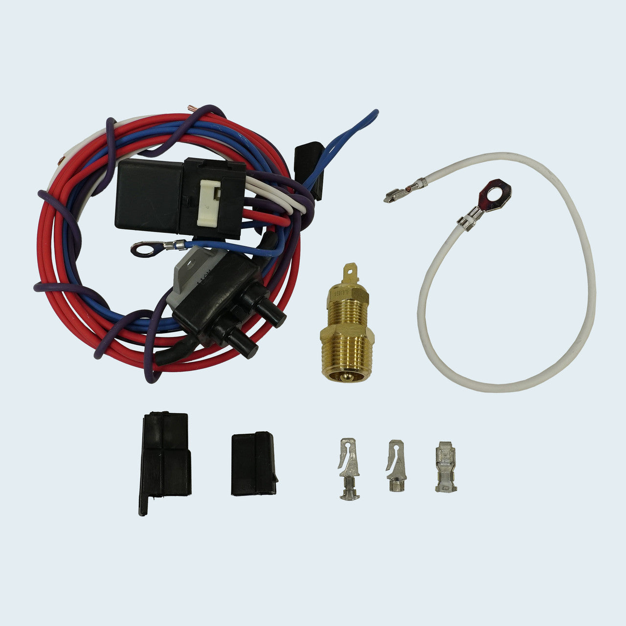 Electric Fan Thermostat Kit with Wiring 190 Degree Switch Kit