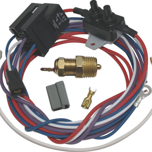 Electric Fan Thermostat Kit with Wiring 205 Degree Switch Kit
