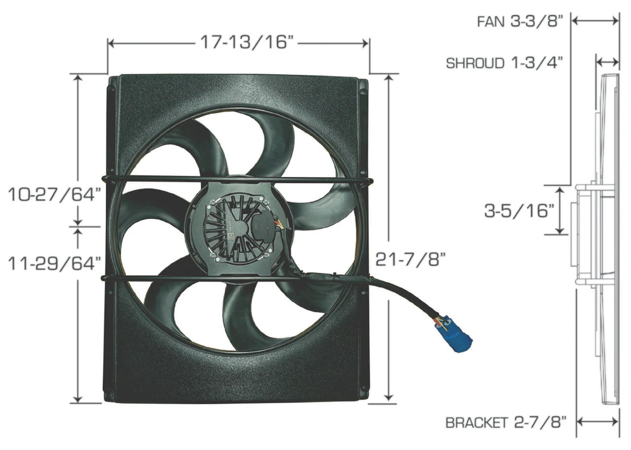LoPro 1932 Ford CustomFit Brushless Fan Kit
