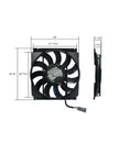Monster 1966-77 Bronco 19 Inch 850W CustomFit Brushless Fan Kit