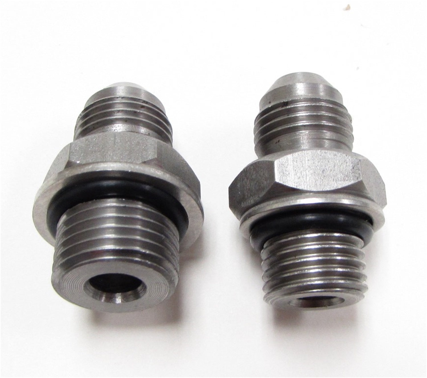 Borgeson - AN Hose Adapters - P/N: 925124 - Power Steering Hose Adapter Set, Stainless Steel, -6AN to 14MM O-ring for Borgeson Bronco Conversion