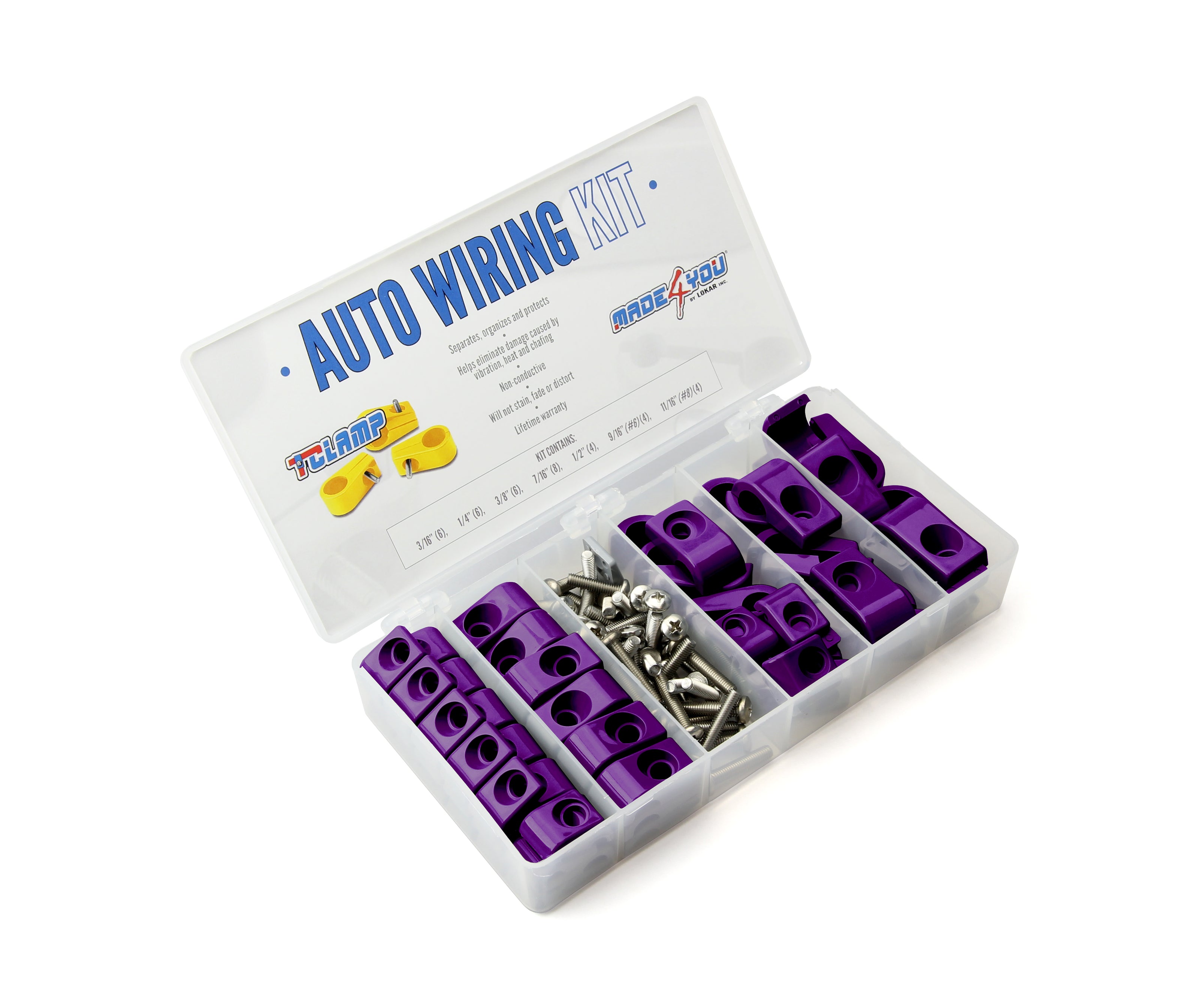 T-CLAMP AUTO WIRING KIT, 3/16