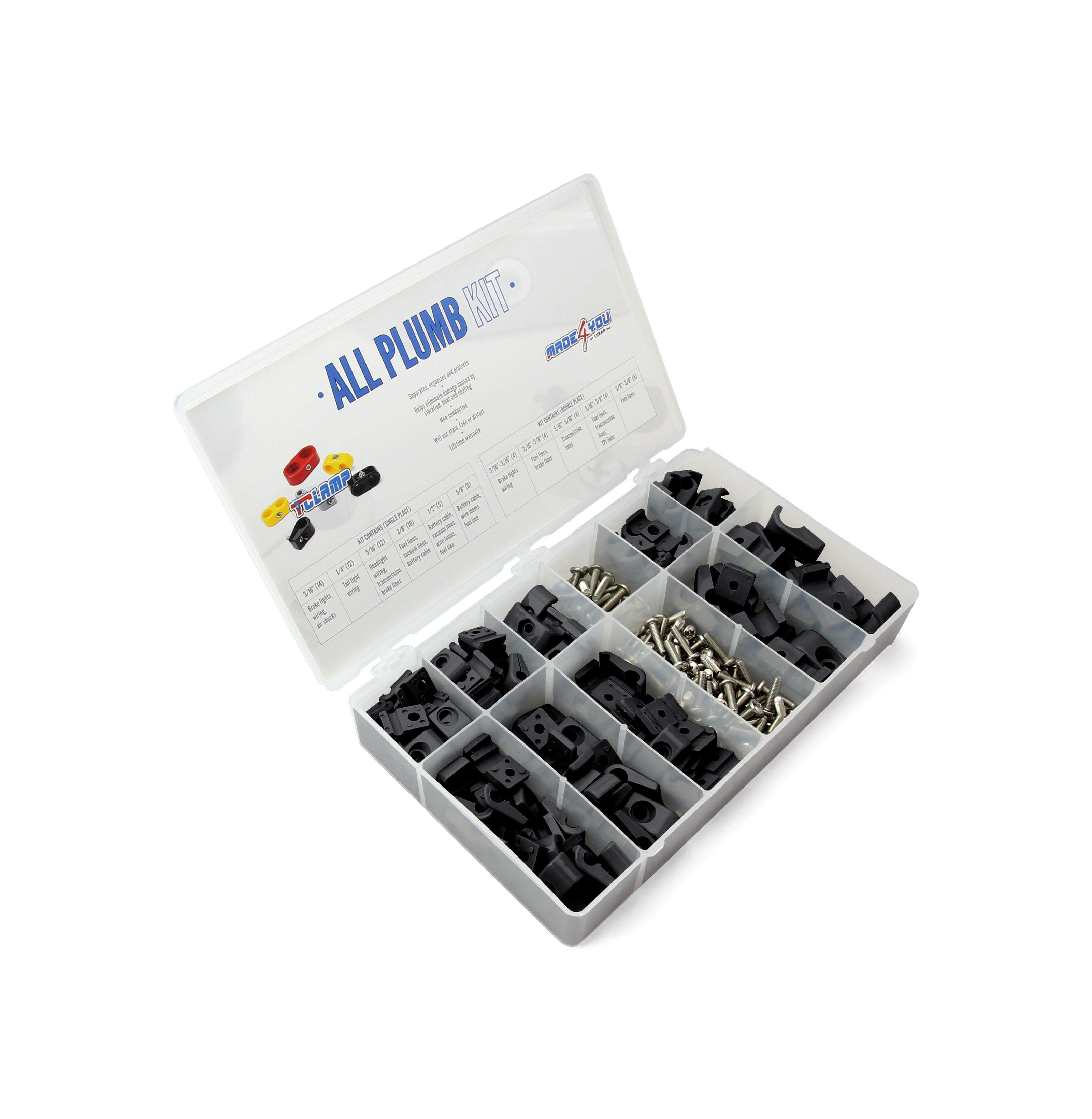 T-CLAMP ALL PLUMB KIT, 3/16