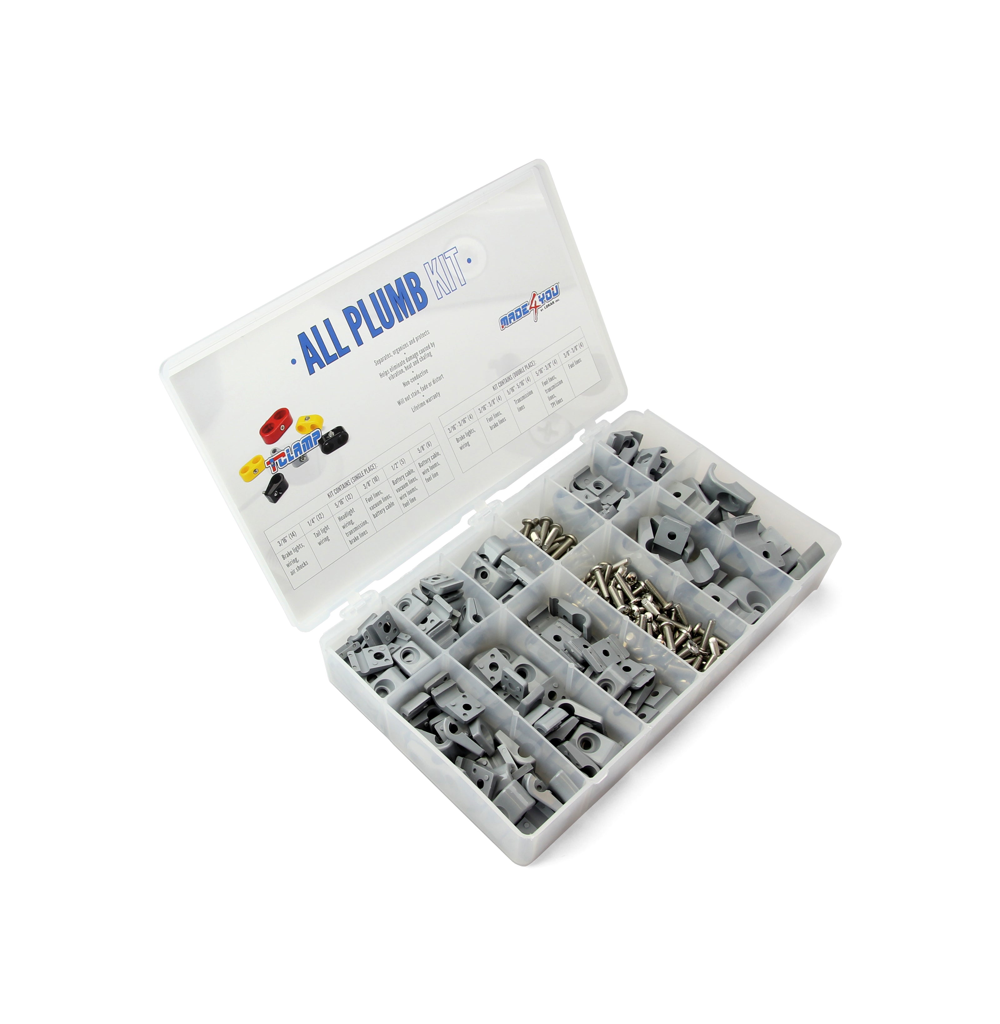 T-CLAMP ALL PLUMB KIT, 3/16