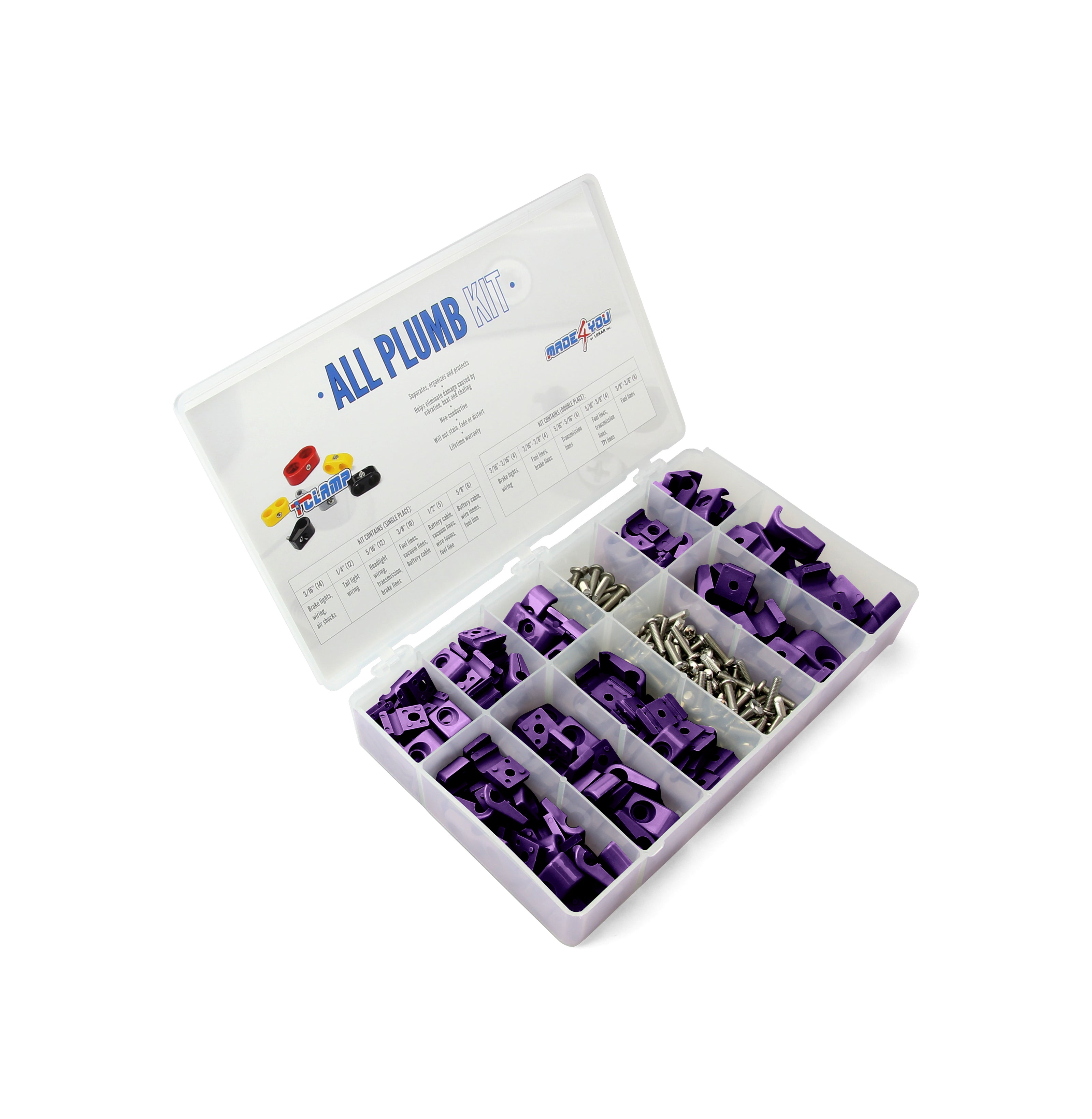 T-CLAMP ALL PLUMB KIT, 3/16