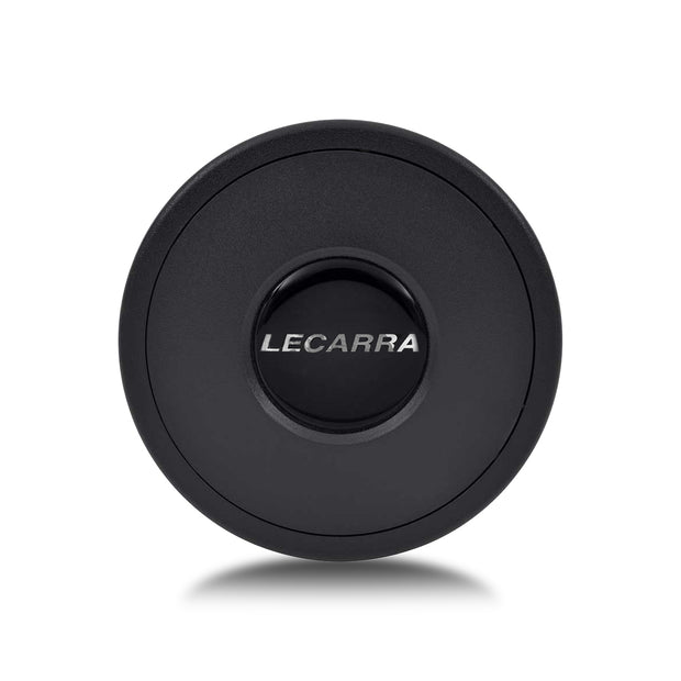 Horn Button, Plastic, Single Contact, Lecarra Logo, Black for MK4/9 Wheels