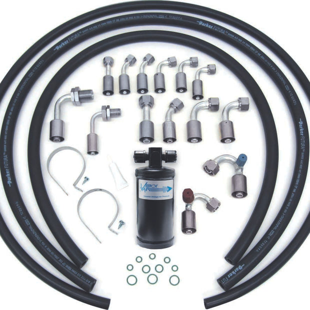 Beadlock 14-Fitting Refrigerant Hose Kit with Drier  for 134a