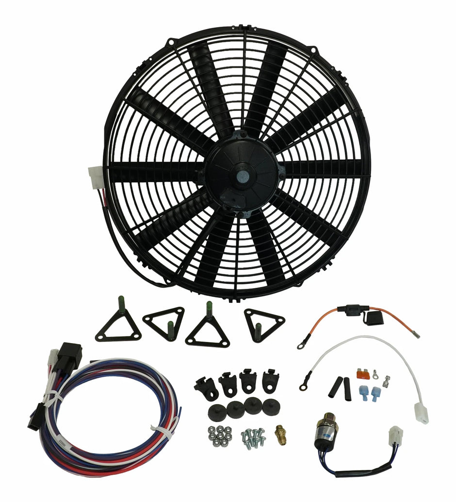 1955-57 Chevrolet Full-Size SPAL Electric Fan Package with Mounts