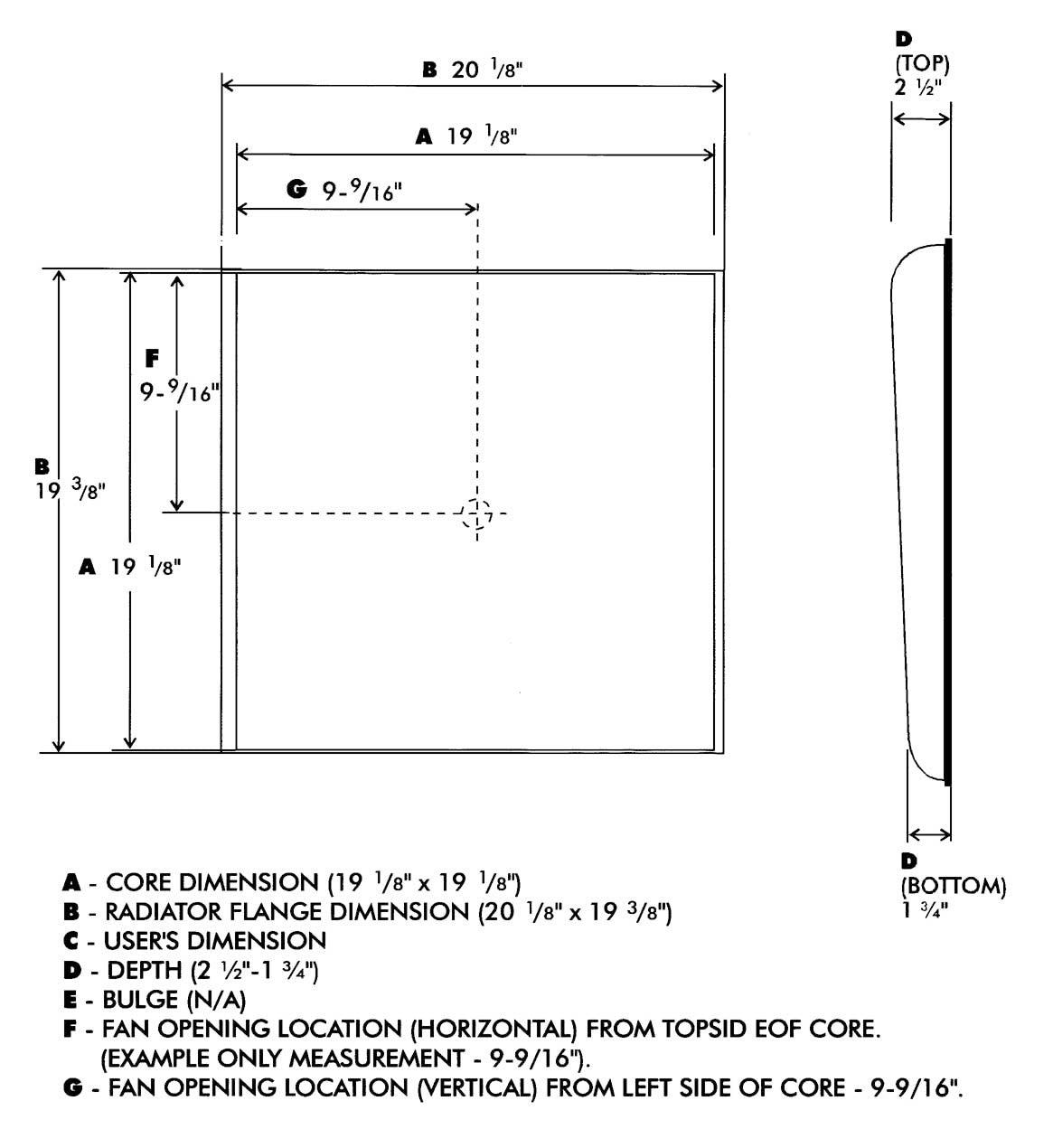 Fan Shroud Kit  Application Specific