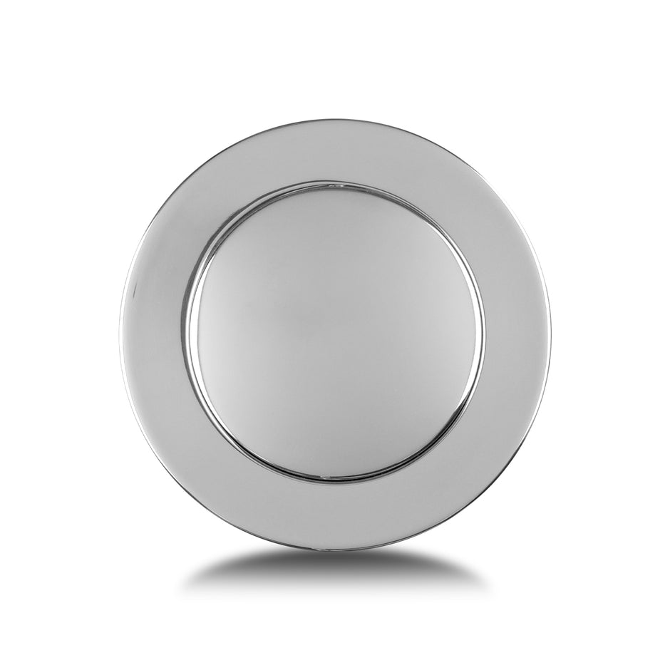 Horn Button, Billet Aluminum, Single Contact, Full Cover Smooth, Polished for MK