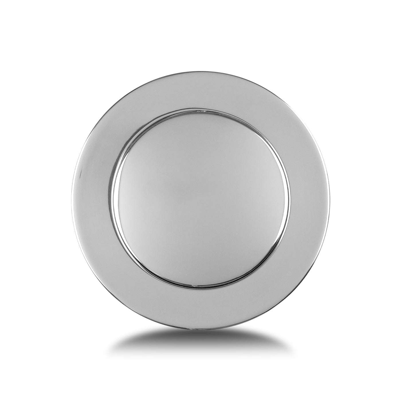 Horn Button, Billet Aluminum, Single Contact, Full Cover Smooth, Polished for MK