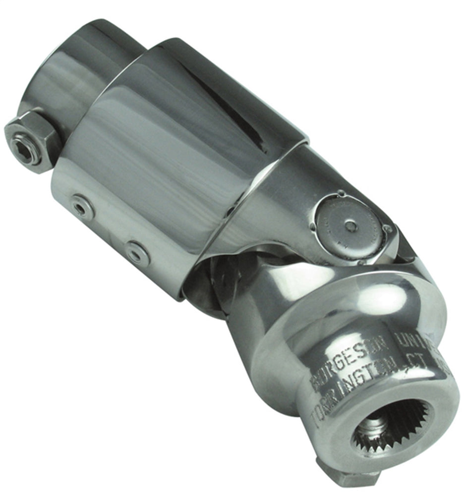 Borgeson - Vibration Reducer - P/N: 163409 - Polished stainless steel single universal joint and vibration reducer combination. Fits 3/4 in.-36 Spline X 9/16 in.-26 Spline.