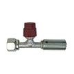 Beadlock O-Ring Fitting with 134a Service Ports NO 6 Reduced Barrier Hose Fitting - Straight with Port