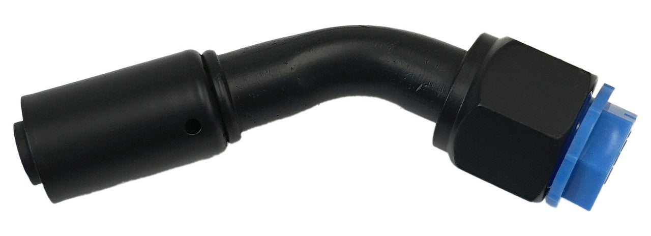 Beadlock O-Ring Black Fitting - 45 Degree NO 10 Reduced Barrier Hose Fitting