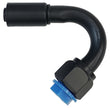 Beadlock O-Ring Black Fitting - 135 Degree NO 10 Reduced Barrier Hose Fitting
