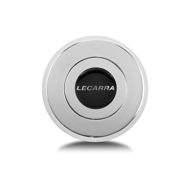 Horn Button, Billet Aluminum, Single Contact, Lecarra Logo, Polished for Vette W