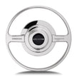 Horn Ring, Billet Aluminum, Single Contact, Lecarra Logo, Polished for Mark 10 W