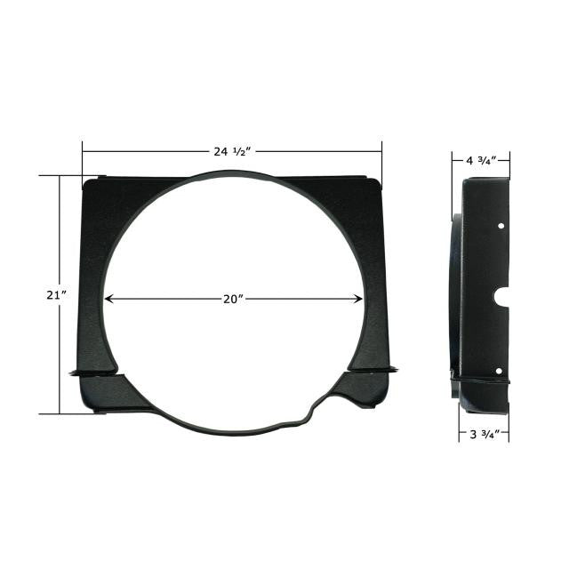 1955-57 Chevrolet Full-Size V8 Fan Shroud