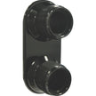 Streamline Black Anodized Aluminum 2-Way Bulkhead Plate for AC 8-10 Male O-Ring