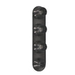 Streamline Black Anodized Aluminum 4-Way In-Line Bulkhead Plate for AC and Heater 6-10 Male O-Ring