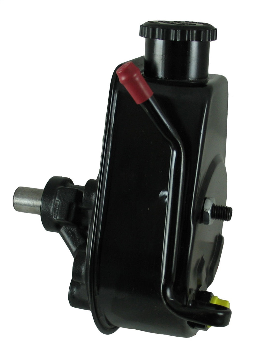 Borgeson - Power Steering Pump - P/N: 800326 - Saginaw self contained power steering pump for 1975-1983 Jeep Cherokee and Wagoneer. Remanufactured. With new cap and black power coated reservoir.
