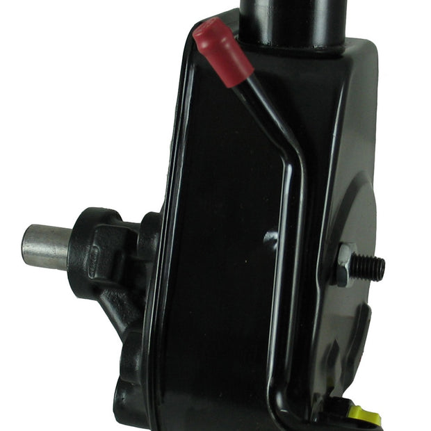 Borgeson - Power Steering Pump - P/N: 800326 - Saginaw self contained power steering pump for 1975-1983 Jeep Cherokee and Wagoneer. Remanufactured. With new cap and black power coated reservoir.
