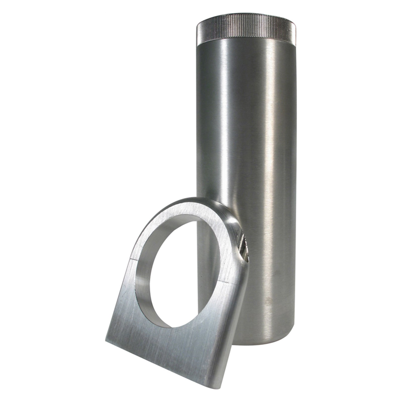 Borgeson - Fluid Reservoir - P/N: 800601 - Remote mount power steering reservoir.  Aluminum. Includes bracket and hardware.
