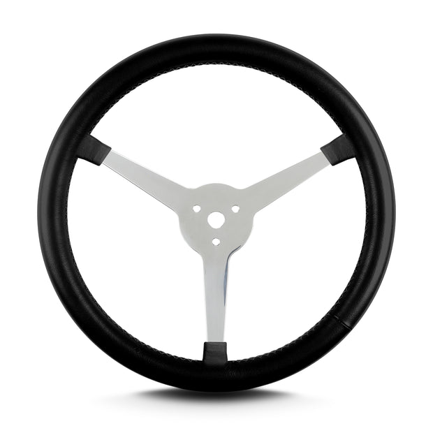 LAKE 3 SPOKE 14" POLISHED BLACK