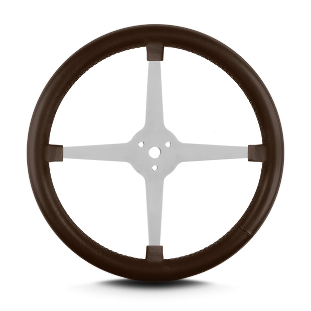 LAKE 4 SPOKE 14" POLISHED BROWN
