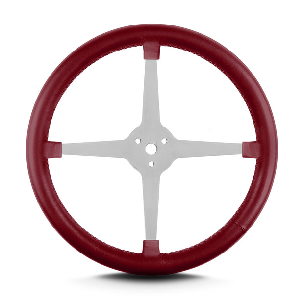 LAKE 4 SPOKE 14" POLISHED BURGANDY