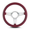 MARK 4 DOUBLE SLOT POLISHED  STANDARD GRIP BURGANDY