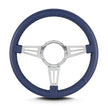 MARK 4 DOUBLE SLOT POLISHED  STANDARD GRIP BLUE