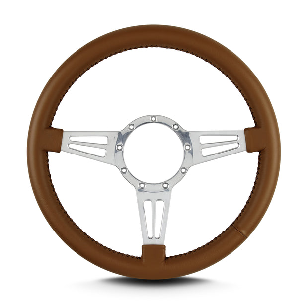 MARK 4 DOUBLE SLOT POLISHED  STANDARD GRIP CARAMEL