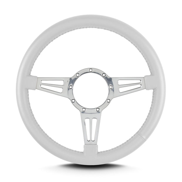 MARK 4 DOUBLE SLOT POLISHED  STANDARD GRIP WHITE