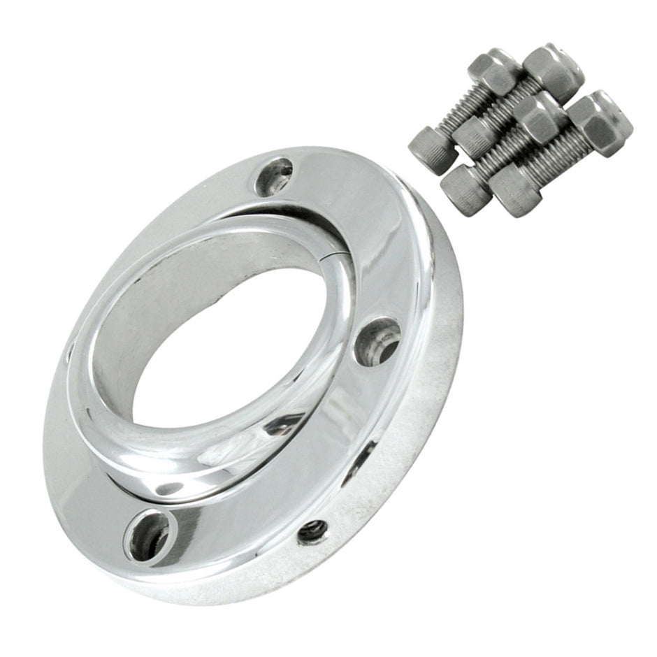 Borgeson - Steering Column Mount - P/N: 909006 - Steering column swivel floor mount. Polished aluminum. Fits 2-1/4 in. diameter steering columns.