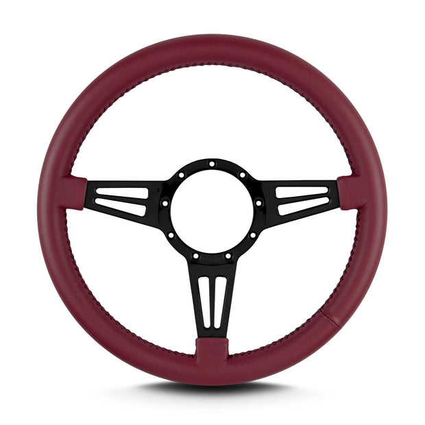 MARK 4 DOUBLE SLOT BLACK  STANDARD GRIP BURGANDY