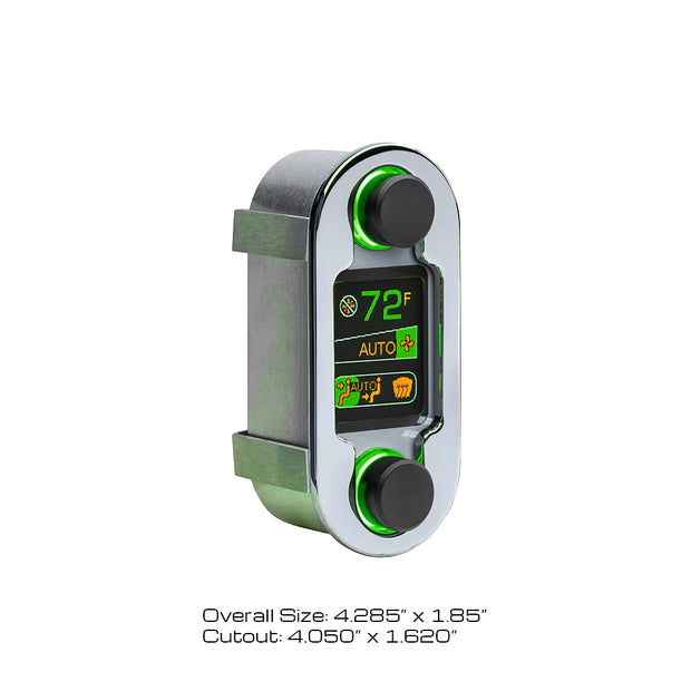 Dakota Digital HDX/RDX Automatic Climate Control - Chrome/Black Alloy