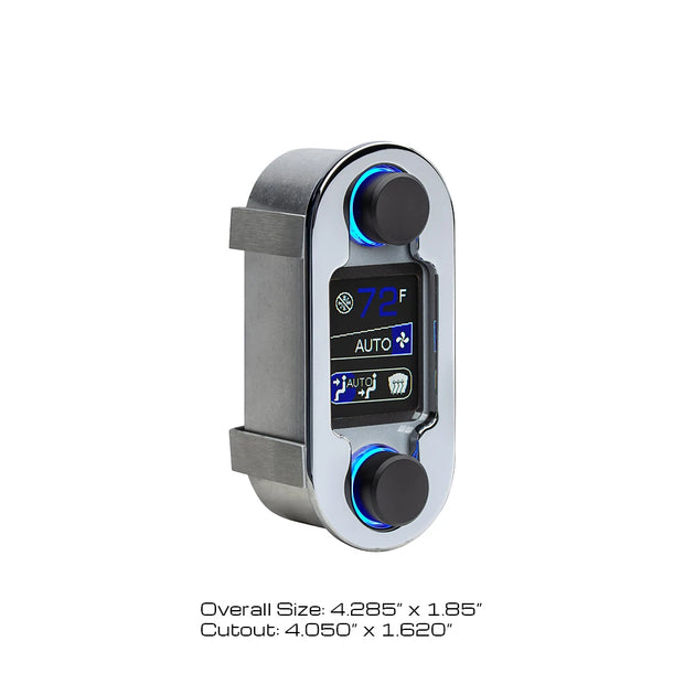 Dakota Digital HDX/RDX Automatic Climate Control - Chrome/Silver Alloy