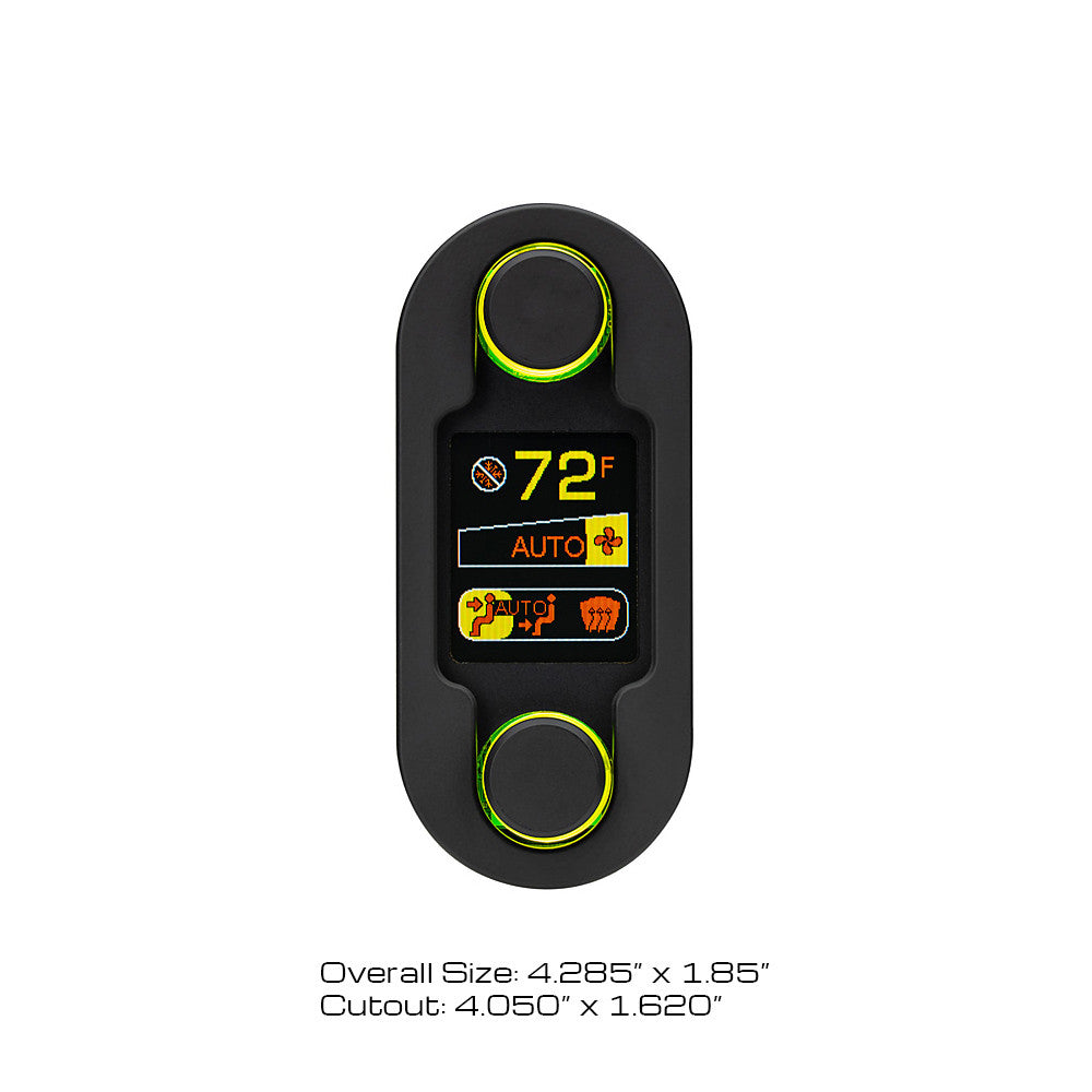 Dakota Digital HDX/RDX Automatic Climate Control - Black/Black Alloy