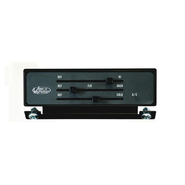 1967-72 Chevrolet Pickup Control Panel Kit - Black Anodized